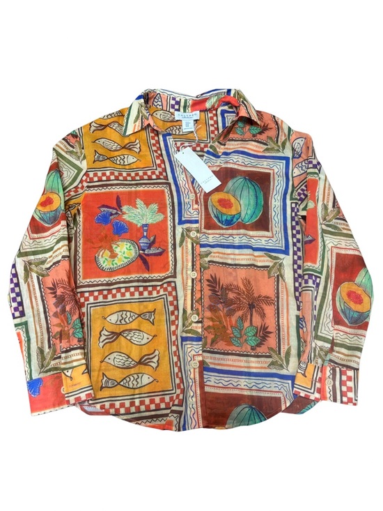 Calypso St. Barth Other - Calypso St. Barth Vintage-Inspired Multicolor Patterned Button-Up Shirt Size M